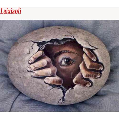 Broken eggshell Diamond Painting egg art eye Full Square/Round Diamond rhinestone Embroidery Cross Stitch kit mosaic hobby decor