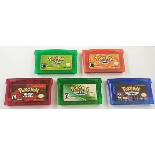 70pcs/lot GBA GAame Poke Collective Edition Video Game Cartridge Console Card for Game Boy Advance English Version