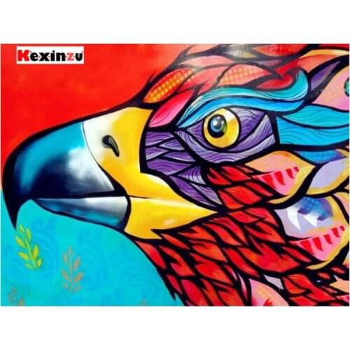 Kexinzu Full 5D DIY Square Round Diamond Painting"Animal Eagle"3D Embroidery Cross Stitch Rhinestone Mosaic Home Decor K154