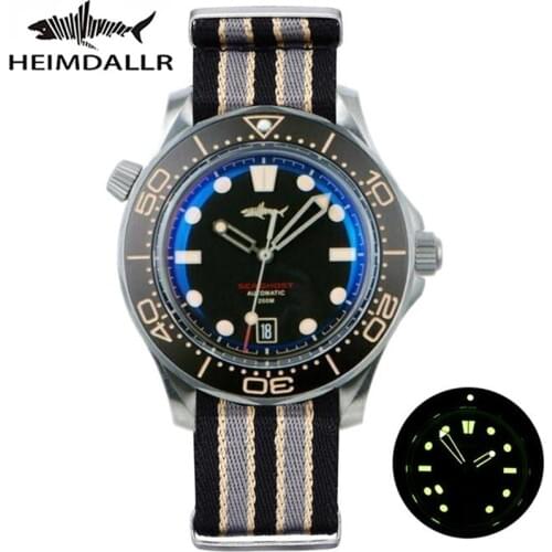 HEIMDALLR Mechanical Watch Titanium Sea Ghost NTTD Diving Watch 200M Water Resistant NH35 Automatic Mechanical Sapphire Luminous
