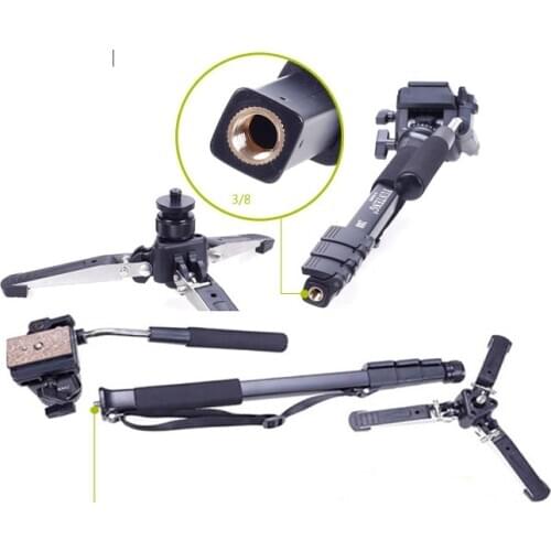 Photography Yunteng 288 Monopod Unipod Holder Professional Photography tripod with head Phone clip camera DV Phone Clip Holder
