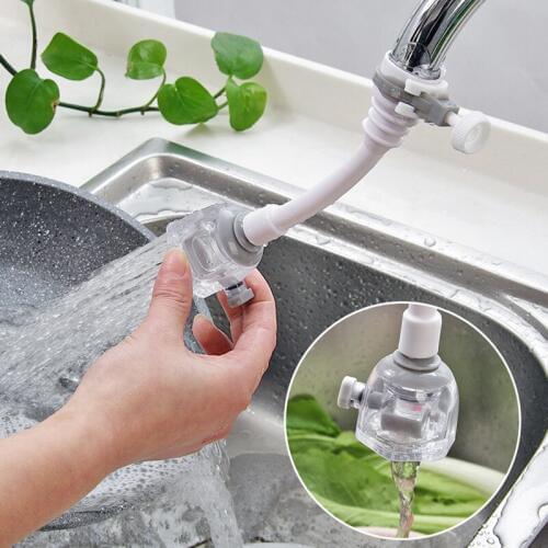 New Rotating Faucet Extender Bubbler Splash-proof Headband Valve Pressure Reducing Water Spout Water Saver Kitchen Faucet Filter