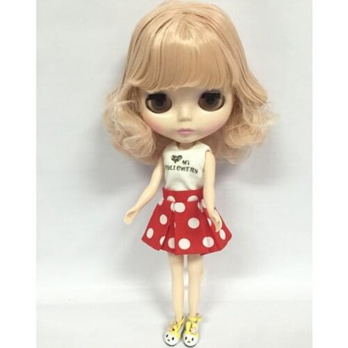 Nude Blyth Doll,pink hair Factory doll Fashion doll short