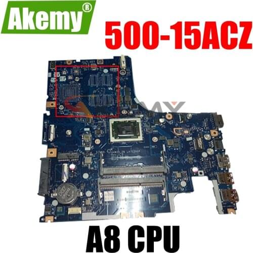 PCNANNY for ideapad 500-15ACZ Laptop Motherboard AAWZA ZB LA-C285P 5B20J76098 DDR3 A8 tested