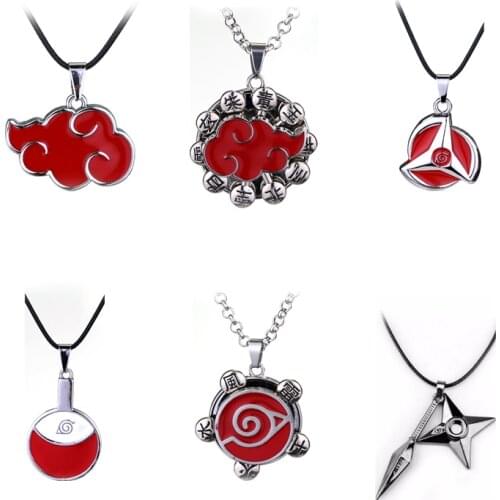 Naruto Akatsuki organization Hidan cosplay pendant/necklace alloy metal silver color