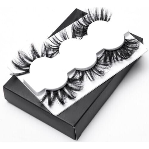 3 Pairs 6D Faux Mink Hair False Eyelashes Natural Long Wispies Lashes Handmade Cruelty-free Criss-cross Eyelashes Makeup Tools