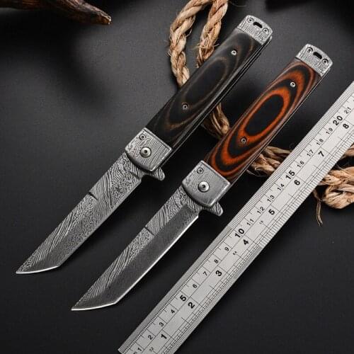 Tactical High Hardness Field Survival Multi-function Hunting Knife Outdoor Knife Portable Small Folding Knife Cool Edc Pendant