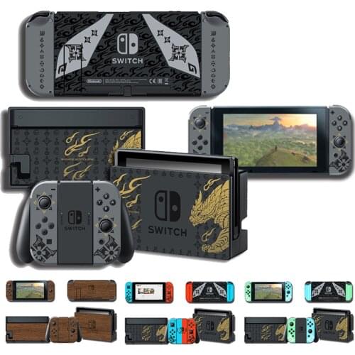 Monster Hunter RISE style vinyl stickers Game high quality Skin All-inclusive color For Nintendo Switch Accessories