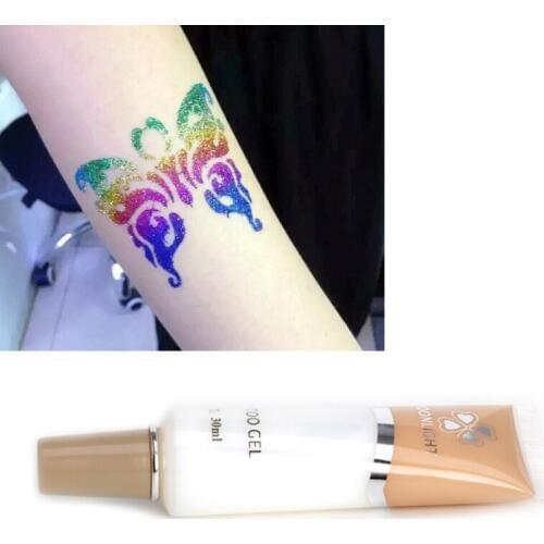 Temporary Tattoo Gel Glue Non-toxic for Body Art Paint Glitter Tool Supplies New