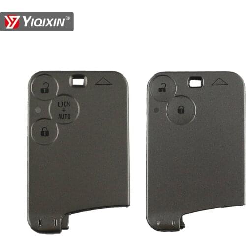 YIQIXIN 2/3 Buttons New Replacement Keyless Remote Car Key Shell For Renault Laguna Espace Smart Card Key Case Without Blade