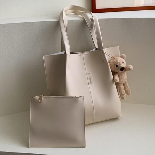 2021 ladies 2 piece set / suit handbag composite bag set ladies handbag large female shoulder bag purse bag handbag main