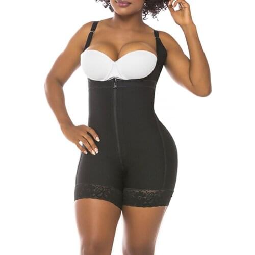 WomenS Corset One-Piece Front Zipper Abdomen Chest Support High Waist Trainer Panty Tummy Control Shapewear