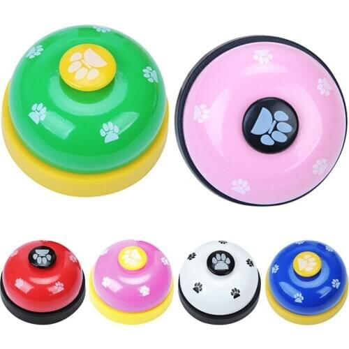 Pet Dog Call Bell Claw Pattern Printing Attracts Dog Attention Call Dining Bell Pet Training Accessories Multicolor