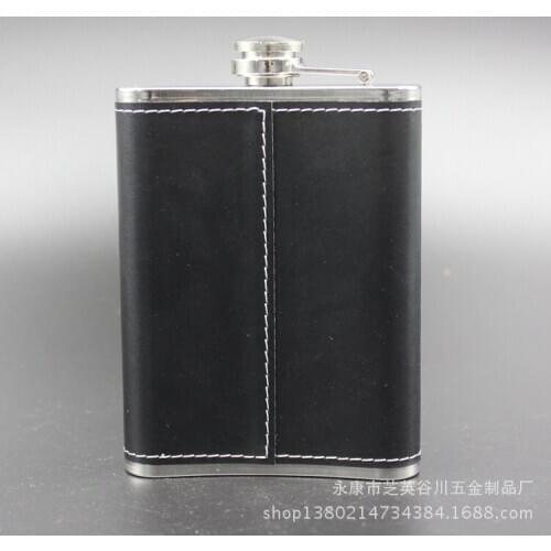 100pcs/lot 8 oz foreskin fine stainless steel embossed bottle flagon Business Gifts Russia