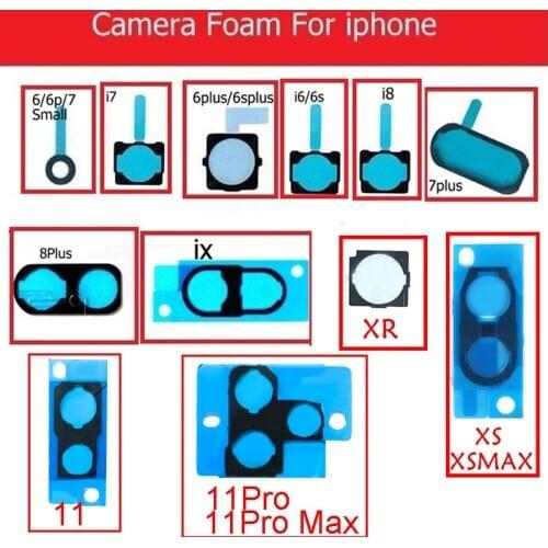 10x Front&Back Camera Shockproof Shielded Foam for iphone 11 Pro Max XS XR 6s 6 7 8 plus Rear camera Sponge Gasket Pad Adhesive