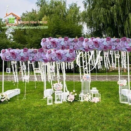 12pcs/lot Artificial Flower Wall And Table Runner for Wedding Backdrop Table Flower Arch And Decoration GY668