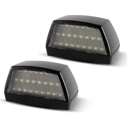 2Pcs LED Car License Plate Light Accessories For Mercedes Benz T2 86-96 Vanio 96-13 For VW T4 Pick up 90-03 T5 Pick up 03-15