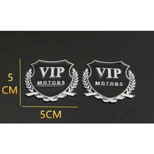 2x 3D Auto Modified Metal JP Luxury VIP Car Trunk Side Seal Decal Badge Emblem Car Accessories