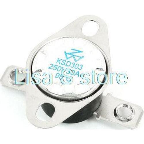 70 85 95C NC 4 Pin Solder KSD303 Temperature Control Switch Thermostat 30A 250V AC