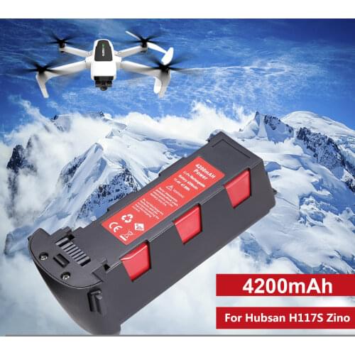 NEW 2021 GIFI Power 11.4V 4200mAh Battery for Hubsan H117S Zino GPS RC Drone Quadcopter Spare Parts Intelligent Flight Battery R