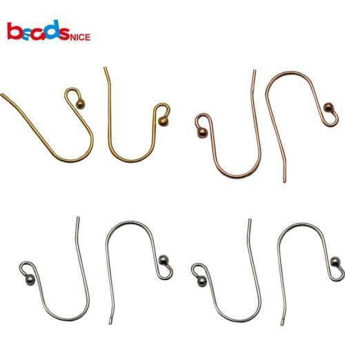 Beadsnice 925 Earring Hooks 21gauge Handmade Sterling Silver Earring Wires with Ball end for DIY Earrings Making ID25417