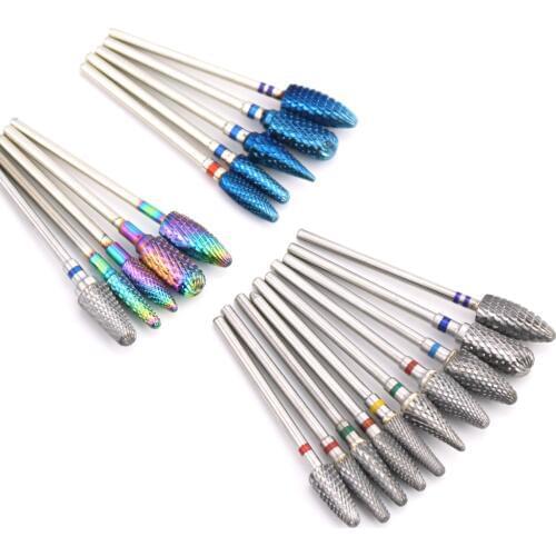 1pcs Carbide Nail Drill Bit Tungsten Milling Cutters Burr Rotary Electric Manicure Machine Equipment Nail Art Tool Accessories
