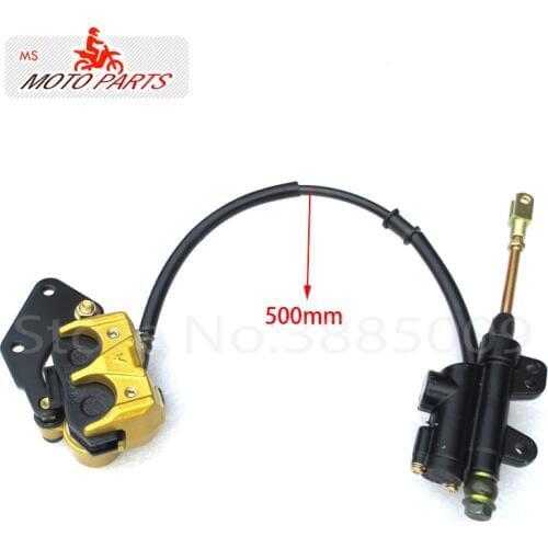 Hydraulic rear Disc Brake Assy Brake Lever Master Cylinder Set Brake Hoses 500mm Length Dirt Pit Bike CRF50
