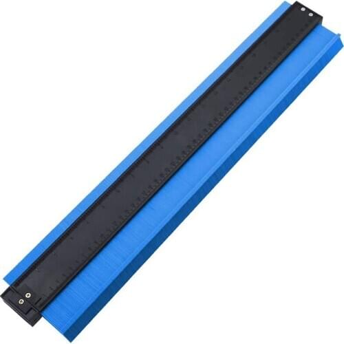 HLZS-20 Inch Contour Gauge Irregular Profile Gauge Contour Gauge Duplicator Tiles Edge Shaping Wood Measure Ruler