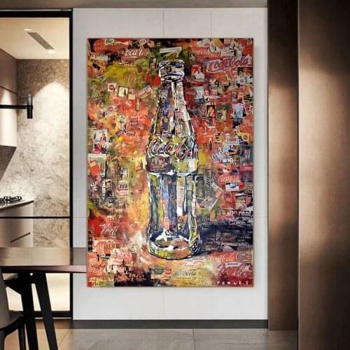 Street Graffiti POP Art Cocoa Cola Pictures Canvas Painting Wall Art Picture Modern Poster and Prints in Livingroom Decor Home
