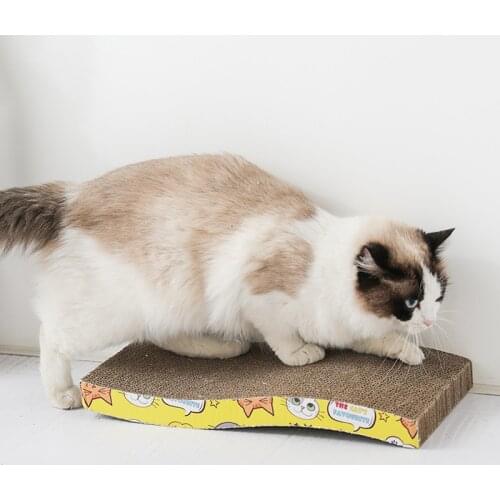 Cat Toys Cat Scratching Board Claw Grinder Corrugated Paper Cat Supplies Wear-resistant Scratcher