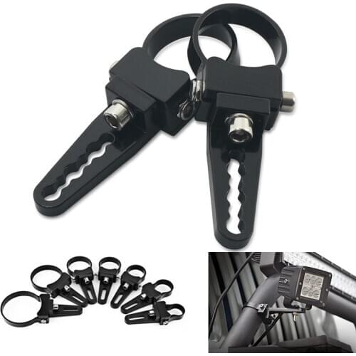 2pcs Bull Bar Mount Bracket Fog Driving Light Spotlight Universal Clamp Bracket 1-3inch for Car Motorcycle Crash Bar Guard