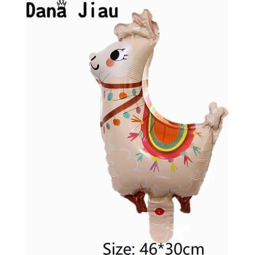 MINI Lovely Alpacas Foil Balloons Baby Shower Childrens Birthday Zoo Animal Theme Party Decoration Kids Toy Holiday Ball