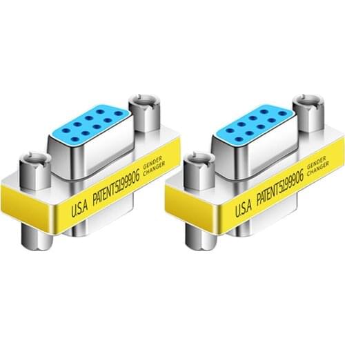 DB9 MINI Gender Changer adapter RS232 Com D-Sub to Female Female plug connector 9pin