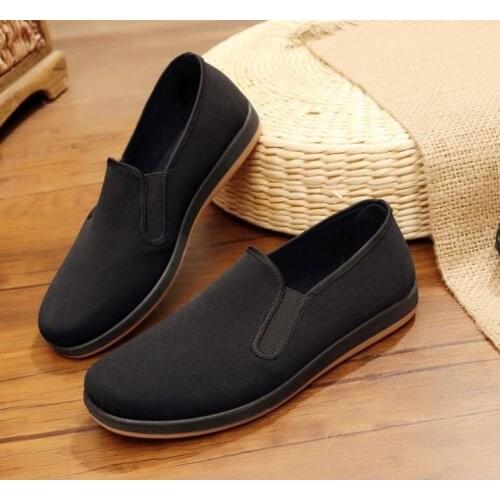 Men high quality old beijing cloth drive leisure kung fu martial arts sneakers tai chi wushu shoes