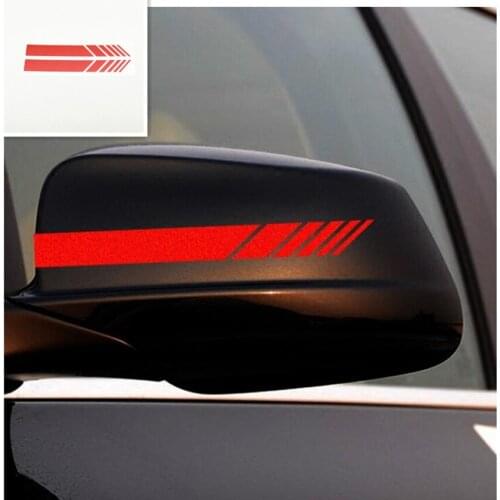 Auto Car Sticker Non Fading Strips Side Rear View Mirror Decor Decal For skoda Octavia a5 a7 2 rapid Fabia YETI superb vw passat