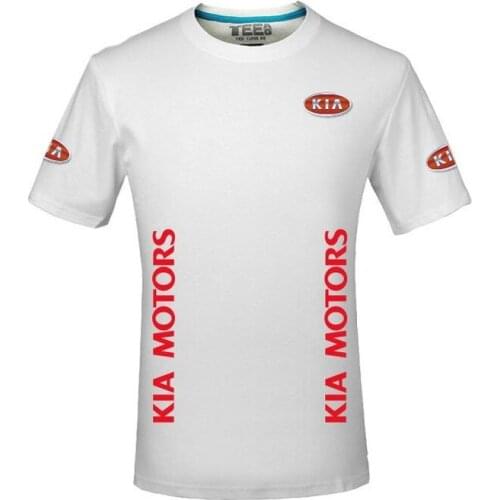2021 new Men Women Summer solid colour KIA Motors T-shirt Short Sleeve Casual Tops fashion T-shirt