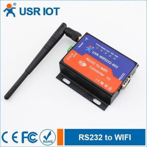 Serial RS232 to Wireless WIFI Converter Serial Port Server Device WIFI Module Support TCP/IP/UDP Network Protocol TCP ClientQ044