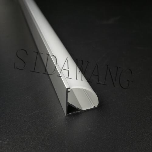 2meter/piece, Corner mounted V shape 16*16mm Aluminum led strip profile extrusion channel for 10mm wall profile SDW002