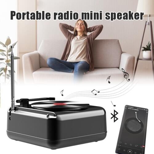 Turntable Record Player Portable Vinyl Record Player with Built-in Speakers Classic Vinyl Player Turntable with Speakers DQ-Drop
