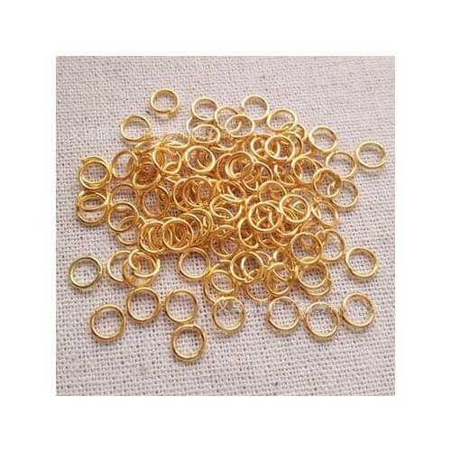 400PCS golden color Jump Rings 6-10MM 22 Gauge 21g - DIY Accessory Jewelry Making