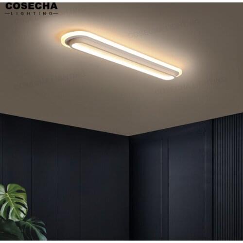 Led aisle ceiling light luxury golden north corridor passage porch entrance cloakroom long strip balcony lighting