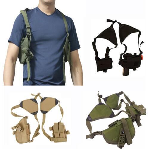 Tactical Police Security Nylon Gun Holster Universal Pistol Gun Carry Pouch Concealed Shoulder Holster For Glock Beretta Gun
