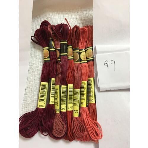 TOP CXC 10 pieces TWO LALBES cross stitch threads / cross stitch embroidery thread / Custom threads colors 02