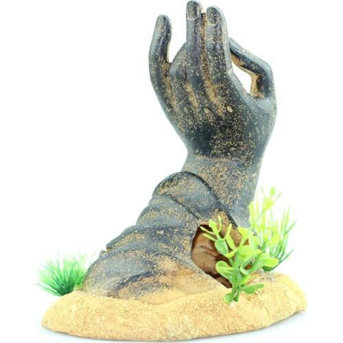 Fish Tank Decorations Buddha Hand Statue Aquarium Ornaments