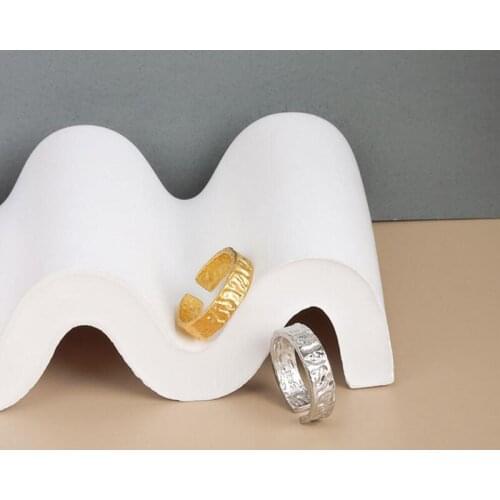 Occident Popular Simple Ring Women Jewelry Irregular Rings Lady Gold Colour Party Accessories New Gifts KOFSAC