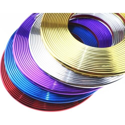 8m Car Tire Wheel Tire Edge Shield Glossy Cool DIY Sticker For Kia Hyundai ix35 iX45 iX25 i20 i30 Sonata,Verna,Solaris,Elantra