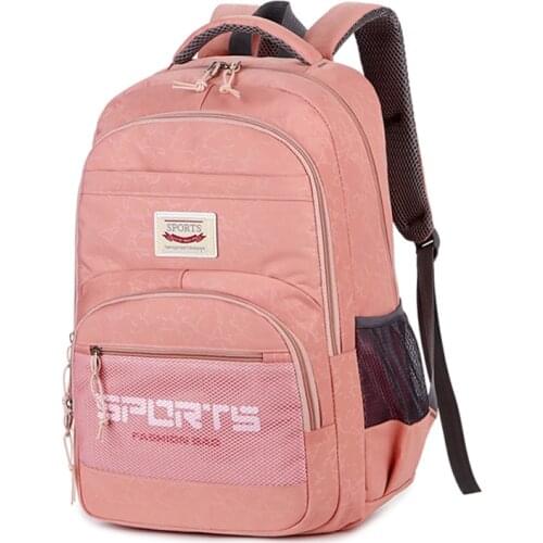 Women Backpack Teenage Girls School Bags Nylon Pink Back Pack Youth Large Capacity Bagpack