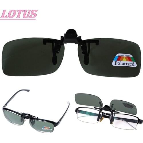 1PC High Quality Unisex Clip-on Polarized Day Night Vision Flip-up Lens Driving Glasses UV400 Riding Sunglasses For Outside New