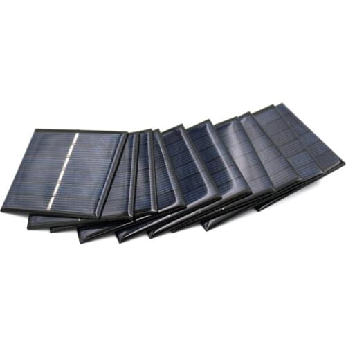 5.5V 80mA Solar cells Epoxy Polycrystalline Silicon DIY Battery Power Charger Module small solar Panels toy