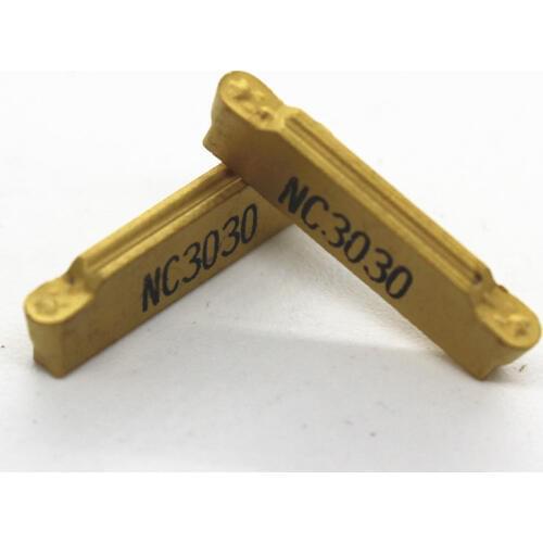 10PCS CNC Lathe MRMN200 MRMN300 MRMN400 M for korloy Carbide Groove Arc NC3030 Blade Stainless steel processing